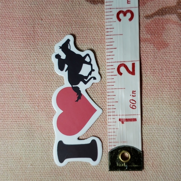 I Love Horse Races Sticker Cowboy Cowgirl Sticker Horse Show Kentucky Derby - Picture 2 of 4